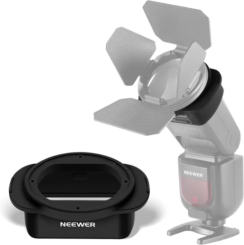 Miniatura 10 de NEEWER CRM2 Kit de accesorios magnéticos para flash de cabeza redonda, juego de difusor modificador de luz Speedlite compatible con Godox V1 y V100
