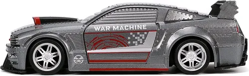 Miniatura 2 de Jada Toys Marvel 1:32 2006 Ford Mustang GT - Coche fundido a presión con figura de máquina de guerra de 1.65 pulgadas, juguetes para niños y adultos
