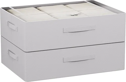 Miniatura 10 de Contenedores de almacenamiento para debajo de la cama, caja de almacenamiento de tela Oxford, contenedor resistente para debajo de la cama