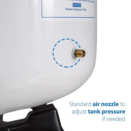 Miniatura 2 de iSpring T32M Tanque de almacenamiento de agua presurizado con válvula de bola para sistemas de ósmosis inversa RO, 15 L, válvula de tanque de 1/4