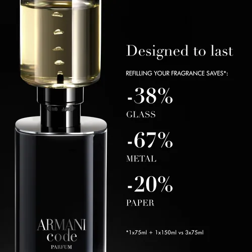 Miniatura 7 de Armani Beauty – Code – Parfum – Cologne for Men – Fresh & Aromatic Men’s Fragrance – Bergamot, Clary Sage, Tonka Bean Notes