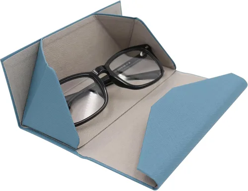 Miniatura 79 de Real Sic Funda para lentes de sol para hombres y mujeres, soporte magnético plegable para lentes de sol, inspirado en el color sólido