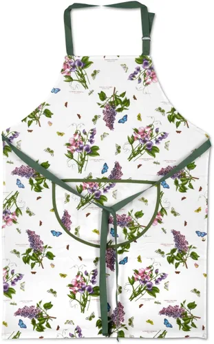 Miniatura 2 de Pimpernel Botanic Garden - Delantal de chef ajustable con bolsillos, lavable a máquina, diseño de motivos florales, duradero y cómodo, esenciales