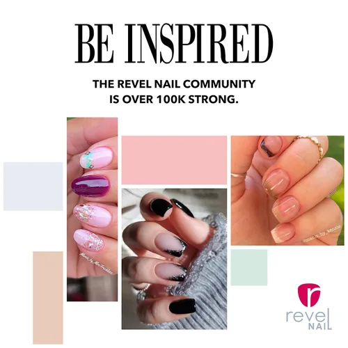 Miniatura 5 de Revel Nail Polvo de inmersión – Esmalte de uñas en polvo transparente y rosa, polvo de inmersión resistente a las virutas con vitamina E y calcio