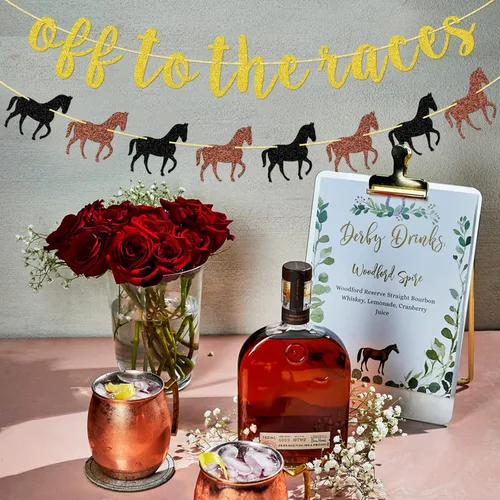 Miniatura 5 de Cartel Off To The Races, pancarta de caballo, pancarta de fiesta de rodeo, decoración de fiesta de carreras de caballos, decoración de fiesta