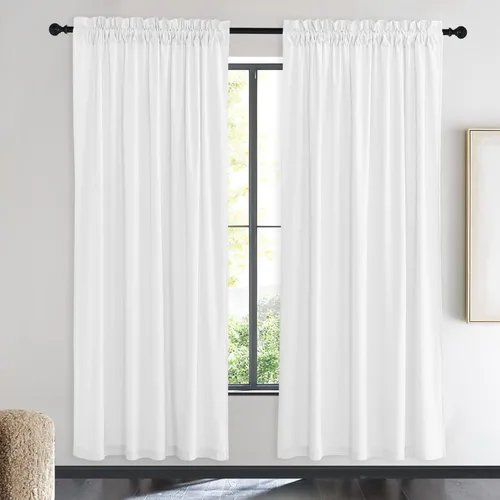 Miniatura 43 de NICETOWN Cortinas opacas de terciopelo extralargas negras de 120 pulgadas de largo para telón de fondo, cortinas de terciopelo con aislamiento Serie