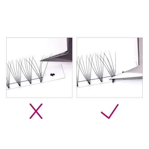 Miniatura 63 de Extensiones de Pestañas Rizo D 0.59-0.79 pulgadas Bandeja Mixta Seda Extensiones de Pestañas Clásicas Suministros Extensiones de Pestañas