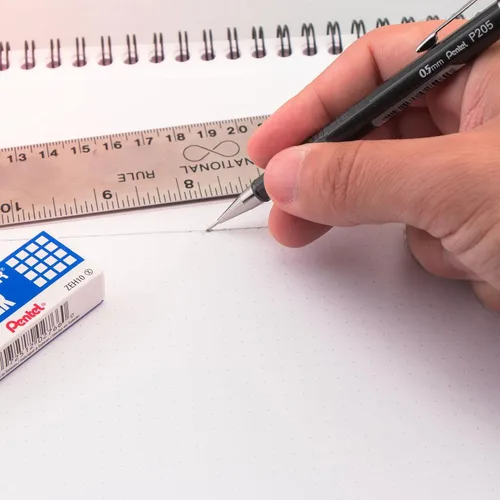 Miniatura 6 de Pentel Sharp Lápiz mecánico de 0.5 mm, paquete de 5 lápices mecánicos negros