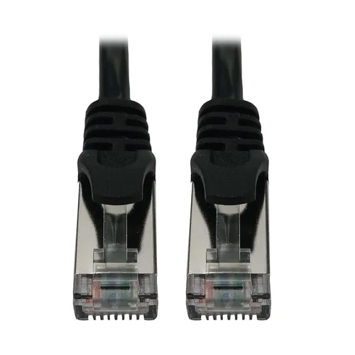Miniatura 27 de Tripp Lite Cable Ethernet Cat6a 10G, cable de conexión de red STP moldeado sin enganches (RJ45 M/M), negro, 35 pies/34.8 ft, garantía