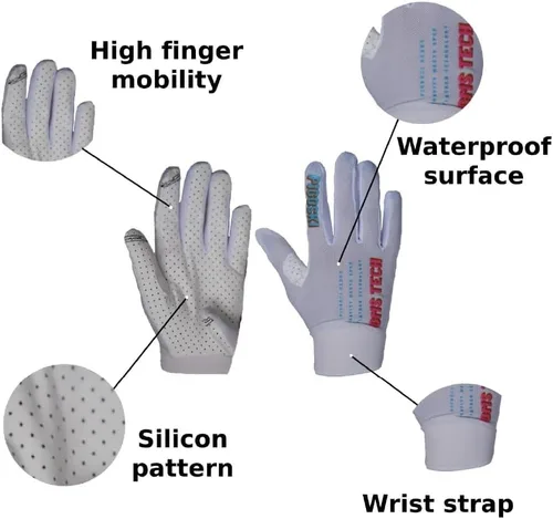 Miniatura 4 de GMS - Guantes de esquí acuático ligeros con protección UV, guantes de pesca para hombres y mujeres, guantes de neopreno transpirables con agarre