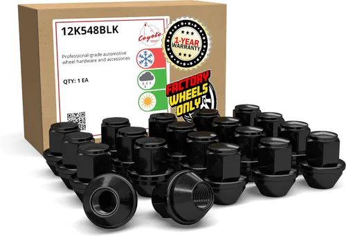 Miniatura 18 de Wheel Accessories Parts 24 tuercas de llanta estilo OEM M14x1.5 14x1.5 rosca OEM de 1.77 pulgadas de largo cromadas 7/8 pulgadas 0.866 in Cromo