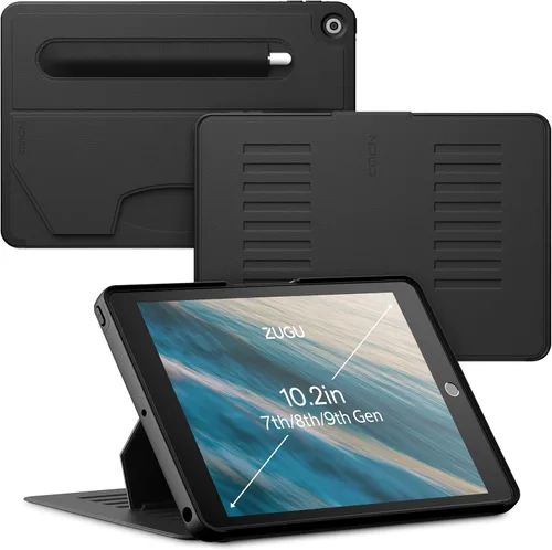 Miniatura 12 de ZUGU CASE Funda para iPad de 7ª / 8ª / 9ª generación de 10.2 pulgadas (2021/2020/2019), protectora, delgada, diseño elegante, soporte magnético, Pino