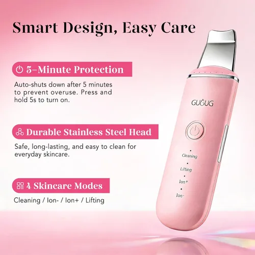 Miniatura 6 de GUGUG Exfoliador de Piel Espátula Facial Espátula para la Piel Limpiador de Poros Herramientas Removedoras de Puntos Negros para Limpieza Profunda