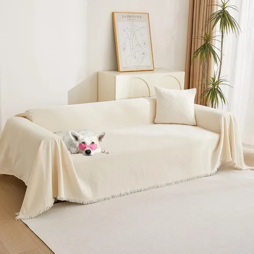 Miniatura 36 de MYSKY HOME - Funda de sofá bohemia supersuave para sofá de 2 a 3 plazas, funda de sofá de jacquard negro, para sofá biplaza y futón, funda para sofá