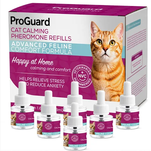 ProGuard® Difusor calmante para gatos, paquete de 6 unidades, recambio de difusor de feromonas calmante para gatos, feromonas, difusor de estrés