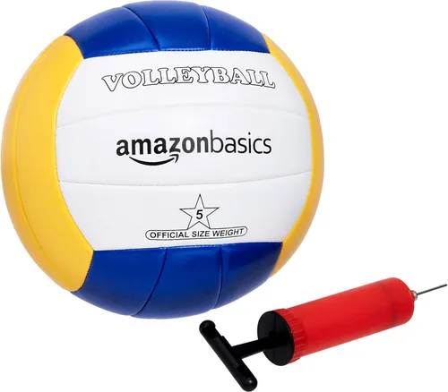 Miniatura 3 de Amazon Basics Conjunto combinado de voleibol y bádminton al aire libre