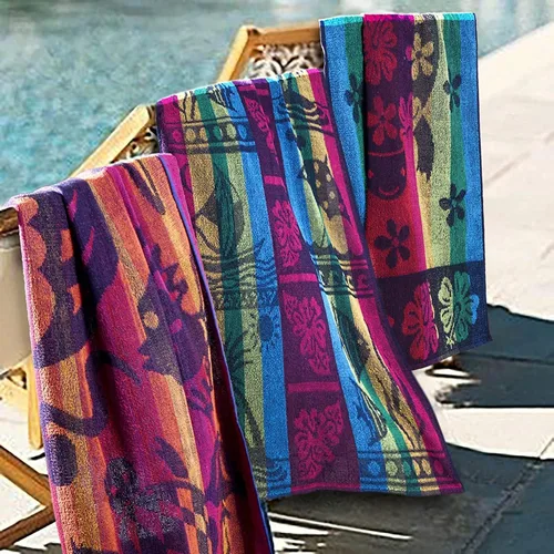 Miniatura 4 de Toallas de Playa de Algodón - Toalla de Piscina Hammam Classic de 30 x 60 Pulgadas, Toallas de Playa Suaves de Gran Tamaño para Adultos - Toallas