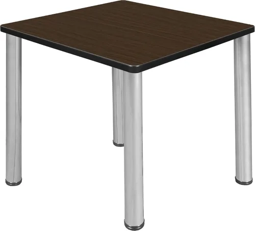 Miniatura 21 de Regency Kee - Mesa cuadrada pequeña para sala de descanso de 30 pulgadas, parte superior de cerezo, patas negras
