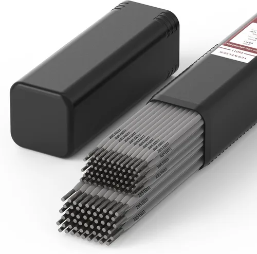 YESWELDER E6011 3/32" (2.5 lb) + 1/8" (2.5 lb) Varilla de Soldadura de Electrodos de Barra de Acero al Carbono, Varillas de Soldadura de