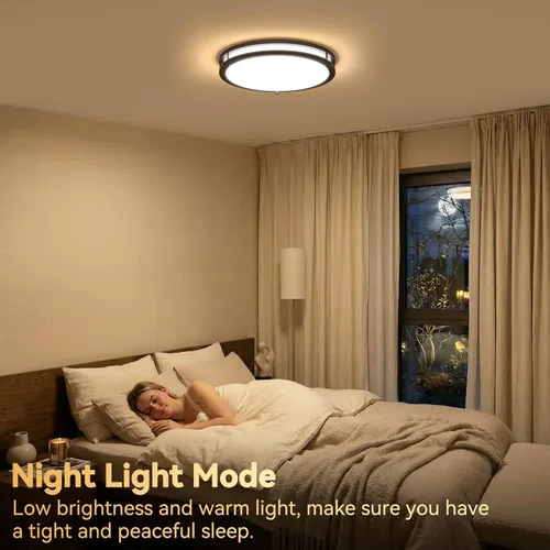 Miniatura 6 de Kalium - Lámpara de techo LED con control remoto de 10 pulgadas, lámpara de techo empotrada, 18W 3000K-6000K temperatura de color ajustable