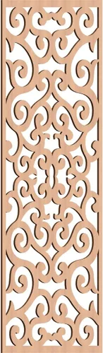 Miniatura 46 de Eveline - Paneles decorativos de pared de madera con calado, 13 3/8 pulgadas de ancho x 34 3/8 pulgadas de alto x 3/8 de alto, roble rojo rojo