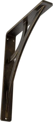 Miniatura 53 de Ekena Millwork BKTM02X10X12TGLABS Soporte de metal, 2 pulgadas de ancho x 10 pulgadas de profundidad x 12 pulgadas de alto, latón envejecido