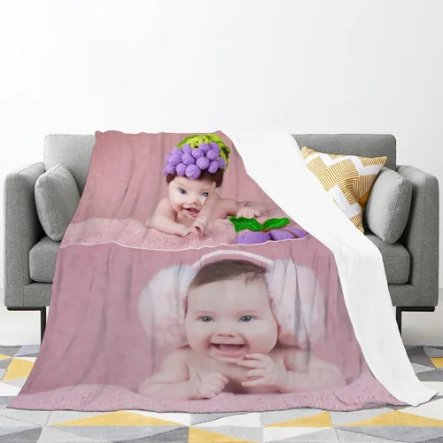 Miniatura 2 de Mantas personalizadas con fotos, manta personalizada de collage de fotos, manta personalizada para parejas, con mis propias fotos, regalos de Photo-2
