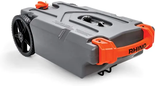 Miniatura 2 de Camco Rhino Tanque portátil para casa rodante Transporta residuos de cámper o remolque Soporte de manguera de alcantarillado Sidewinder y de 21