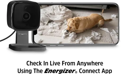 Miniatura 5 de Energizer Cámara de seguridad inteligente 2K QHD, cámara Wi-Fi de 2.4 GHz con cable, audio de 2 vías, visión nocturna, detección de movimiento