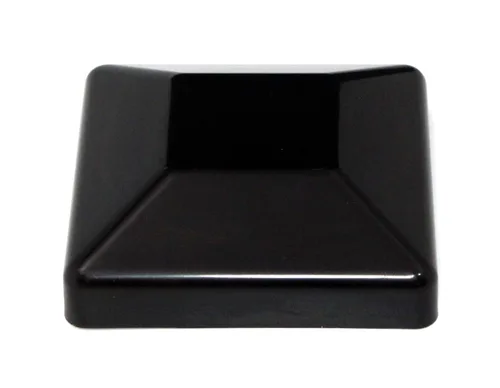 Paquete de 24 tapas para postes de valla, protegen los postes de madera para exteriores en perfil bajo, fabricados en Estados Unidos (4 x 4 Negro