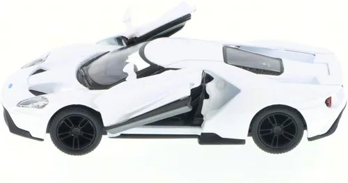 Miniatura 3 de KiNSMART - 2017 Ford GT 1:38 Escala 5" Die Cast Modelo Toy Super Car (blanco)