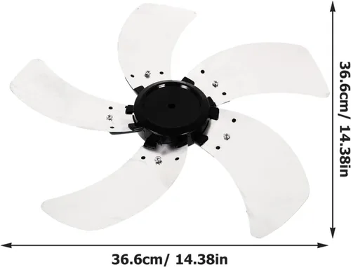 Miniatura 2 de LIFKOME Palas de ventilador de piso Soporte de aspas de ventilador 5 hojas s reemplazo para piezas de reparación de accesorios Hojas eléctricas