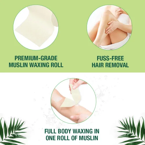 Miniatura 5 de Clean + Easy Rollo de cera de muselina para depilación, 3.5 pulgadas x 40 yardas