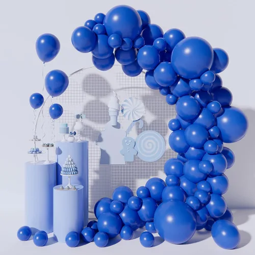 Miniatura 8 de Kit de arco de guirnalda de globos negros de 130 piezas, diferentes tamaños de 18, 12, 10 y 5 pulgadas, kit de globos de látex para fiesta