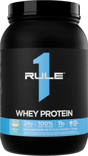 Miniatura 23 de Rule 1 Proteins Proteína de suero – 0.85 oz de proteína de acción rápida de fuentes de suero de leche con EAA y BCAA naturales para la recuperación