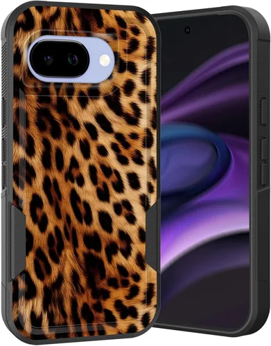 Miniatura 30 de Funda para Pixel 6A, Híbrida de Doble Capa de Servicio Pesado Resistente a Prueba de Golpes PC Duro + Funda Protectora de Silicona Suave para Google