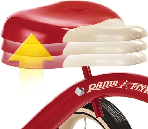Miniatura 3 de Triciclo con manubrio ajustable Radio Flyer, 10", color rojo clásico, Rojo