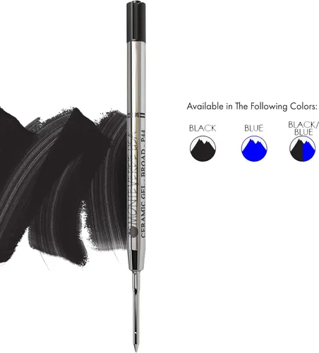 Miniatura 4 de Monteverde USA - Recargas de gel cerámico sin tapa para bolígrafos Parker, punta ancha, tinta negra, paquete de 2 – Solución de escritura confiable