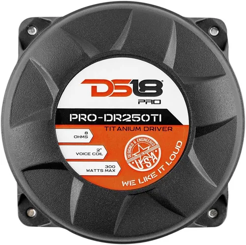 Miniatura 5 de DS18 PRO-DR250TI - Controlador de compresión de bobina de voz de 2 pulgadas, diafragma de titanio, 300 vatios de potencia máxima, 200 W RMS, 8