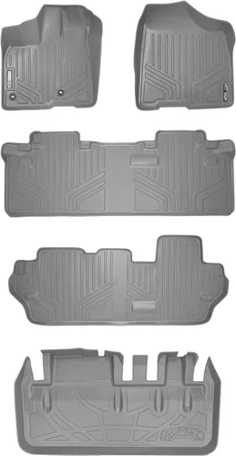 Miniatura 46 de SMARTLINER Alfombrilla de suelo para maletero de carga para todo tipo de clima, detrás de la segunda fila para Toyota Sienna 2011-2012