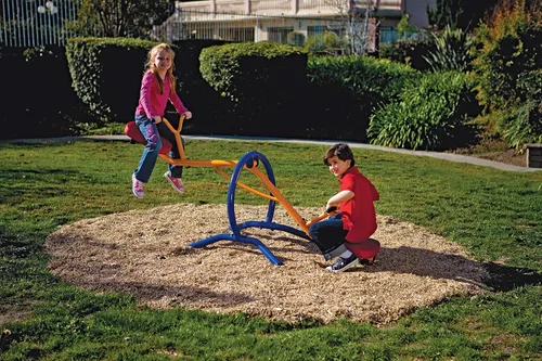 Miniatura 2 de Gym Dandy Teeter-Totter Home Seesaw Playground Set TT-210, multicolor, 37.00 x 31.00 x 85.50 pulgadas