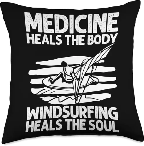 Windsurfing Surfing Board Water Sports Throw Pillow