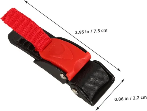Miniatura 2 de SOLUSTRE 4 hebillas de liberación rápida, ajuste de pompón duradero para sombreros de seguridad, accesorio conveniente para varios cascos, diseño