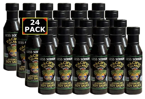Miniatura 7 de Pacific Island Salsa de soja fermentada naturalmente, baja en sodio • Sin grasa • Sin gluten • Sin OMG • Sin azúcar • Sin MSG • 13 oz (paquete de 6)