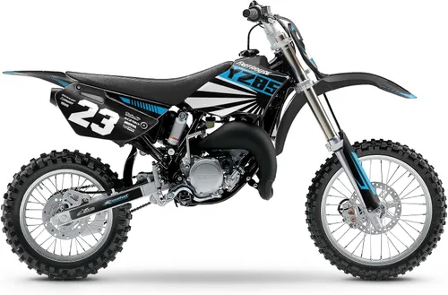 Kit de gráficos para Yamaha YZ85 (2002-2014) serie FH cian 9 mil-Dirt Pit Bike calcomanías de motocicleta, calcomanía de carreras de motocross
