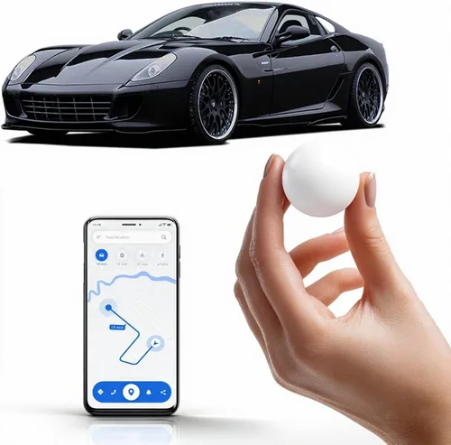 Miniatura 10 de Mini rastreador GPS para vehículos, sin tarifa mensual, rastreador de automóvil con antipérdida, historial de ubicación y larga duración de la Negro