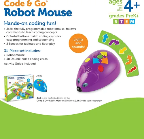 Miniatura 8 de Juego de actividades Learning Resources con robot de ratón Code & Go
