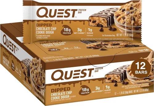 Miniatura 23 de Quest Nutrition Barra de proteína de trozos de chocolate menta, alto en proteínas, bajo en carbohidratos, sin gluten, apto para ceto, 12