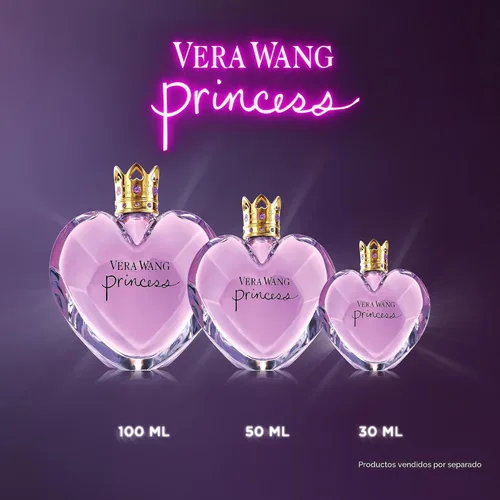 Miniatura 5 de Vera Wang Princess Eau de Toilette 100 ml (Paquete de 1), Notas de Manzana, Guayaba y Vainilla, Fragancia para Mujer, de Larga Duración, Fragancia