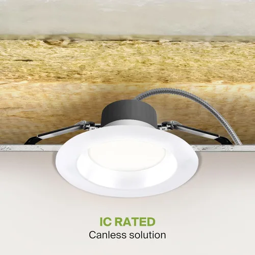 Miniatura 6 de ASD Downlight LED comercial sin lata de 4 pulgadas, iluminación ajustable de potencia de 7/10/13W, lámpara de techo empotrable redonda regulable, 5